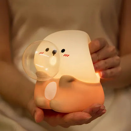 Adorable Bubble-Blowing Otter Silicone Night Lamp
