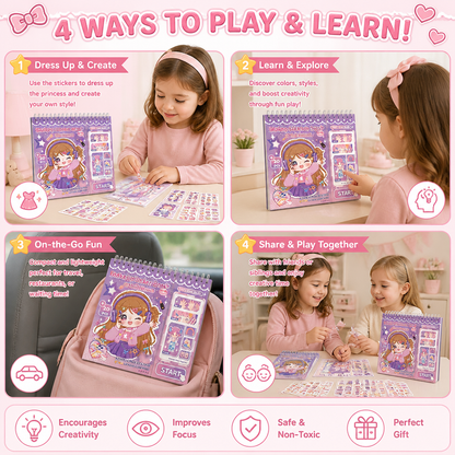 Princess Dress-Up Sticker Activity Book