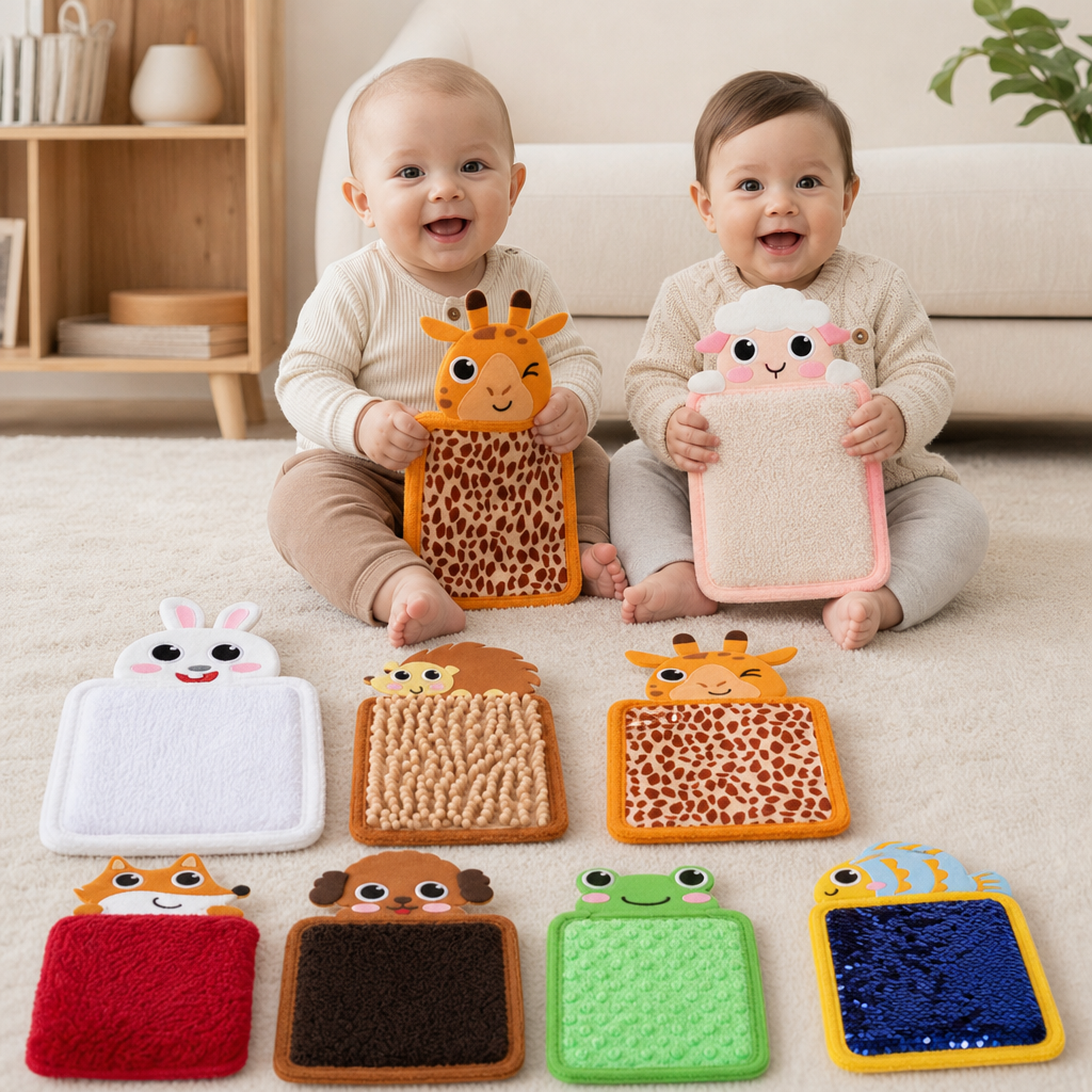 Tactile Animal Cushions (Set of 8)