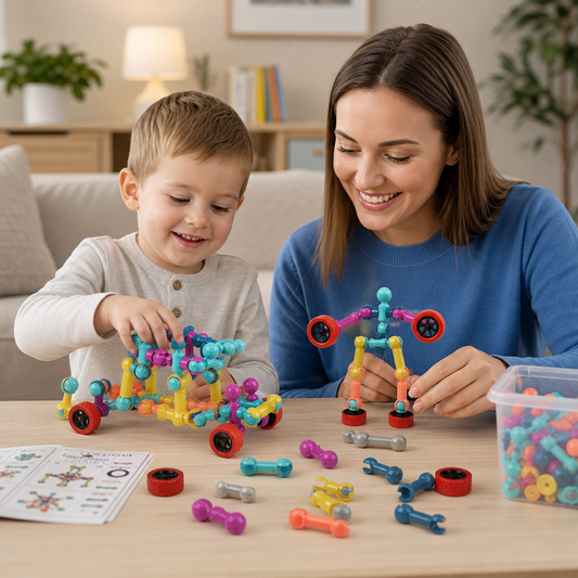 Educational DIY Building Set with Movable Joints