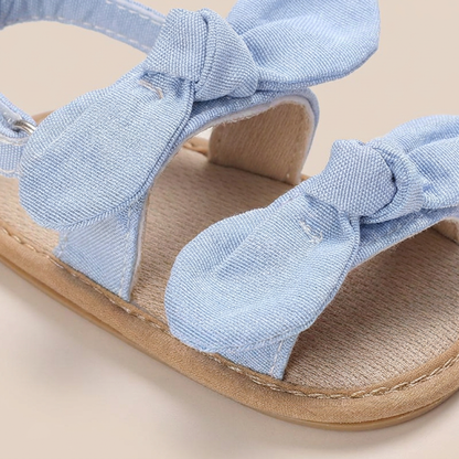 Bunny Ear Bow Sandals Blue