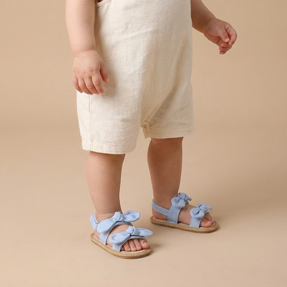 Bunny Ear Bow Sandals Blue