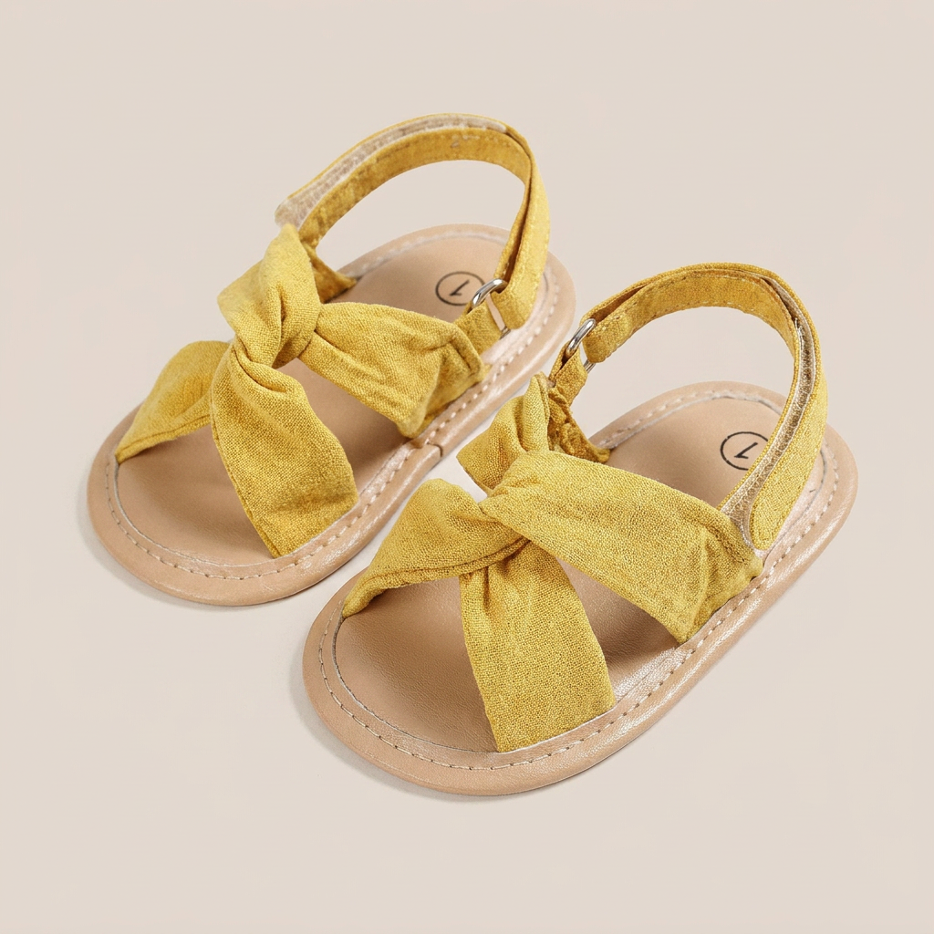 Knotted Cross-Strap Sandals