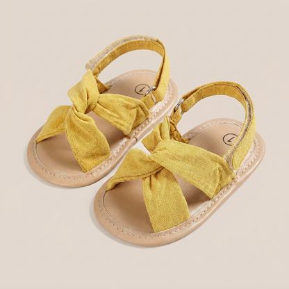 Knotted Cross-Strap Sandals