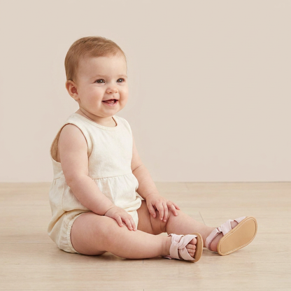 Knotted Cross-Strap Sandals