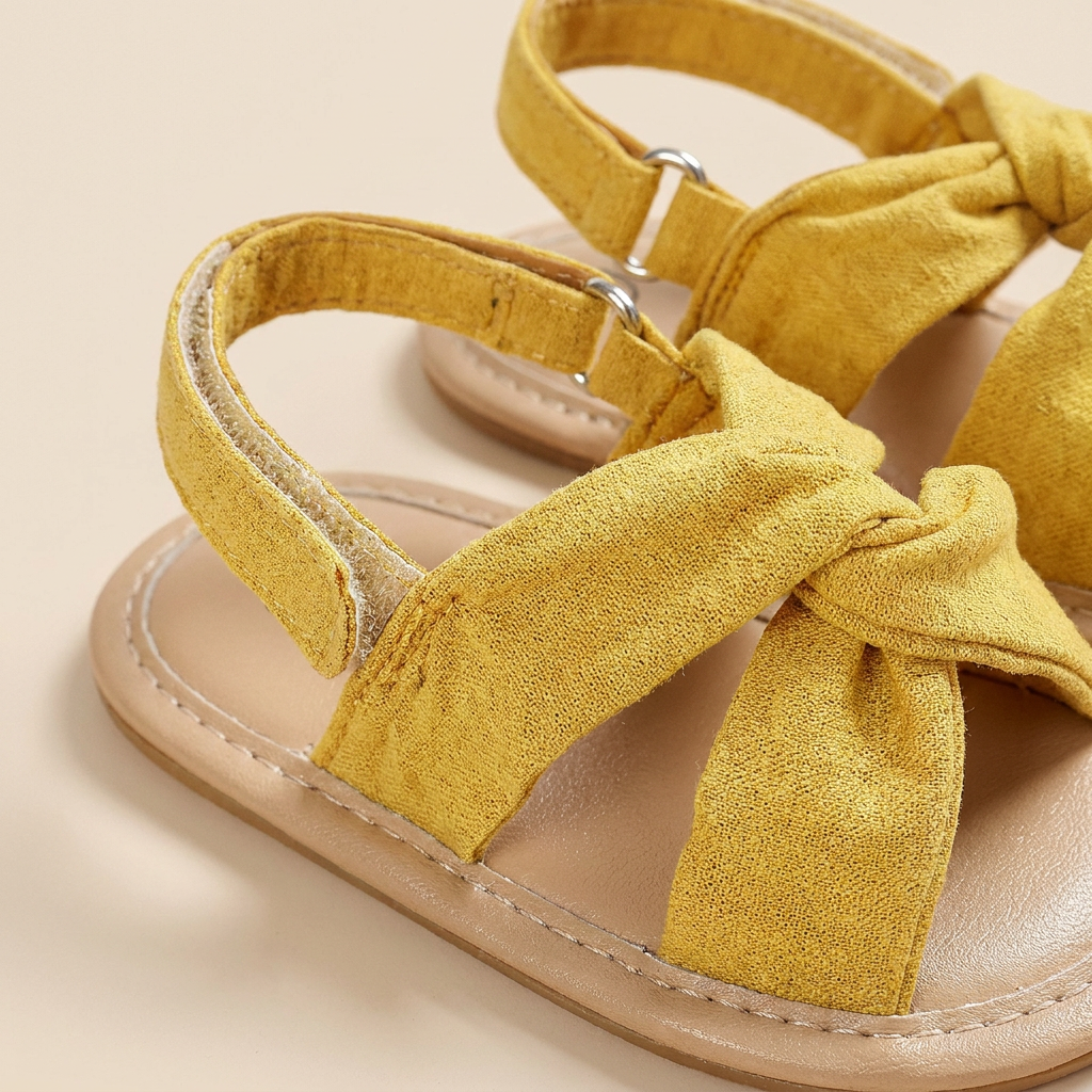 Knotted Cross-Strap Sandals