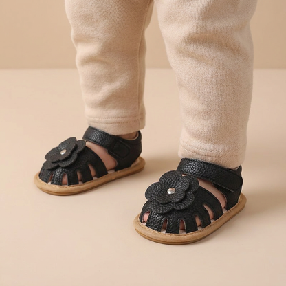 Closed-Toe Flower Sandals