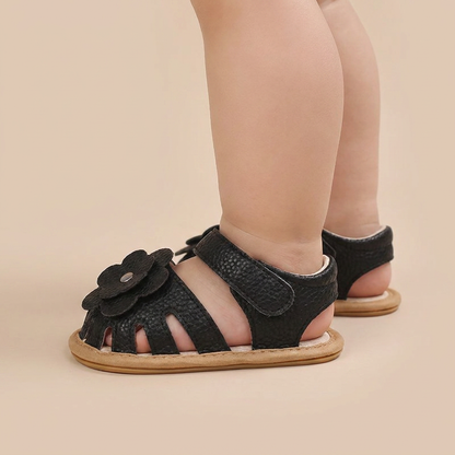 Closed-Toe Flower Sandals