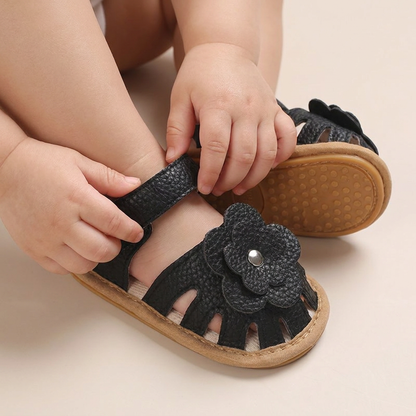 Closed-Toe Flower Sandals