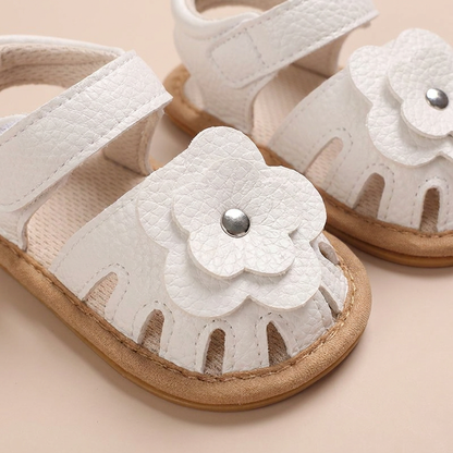 Closed-Toe Flower Sandals