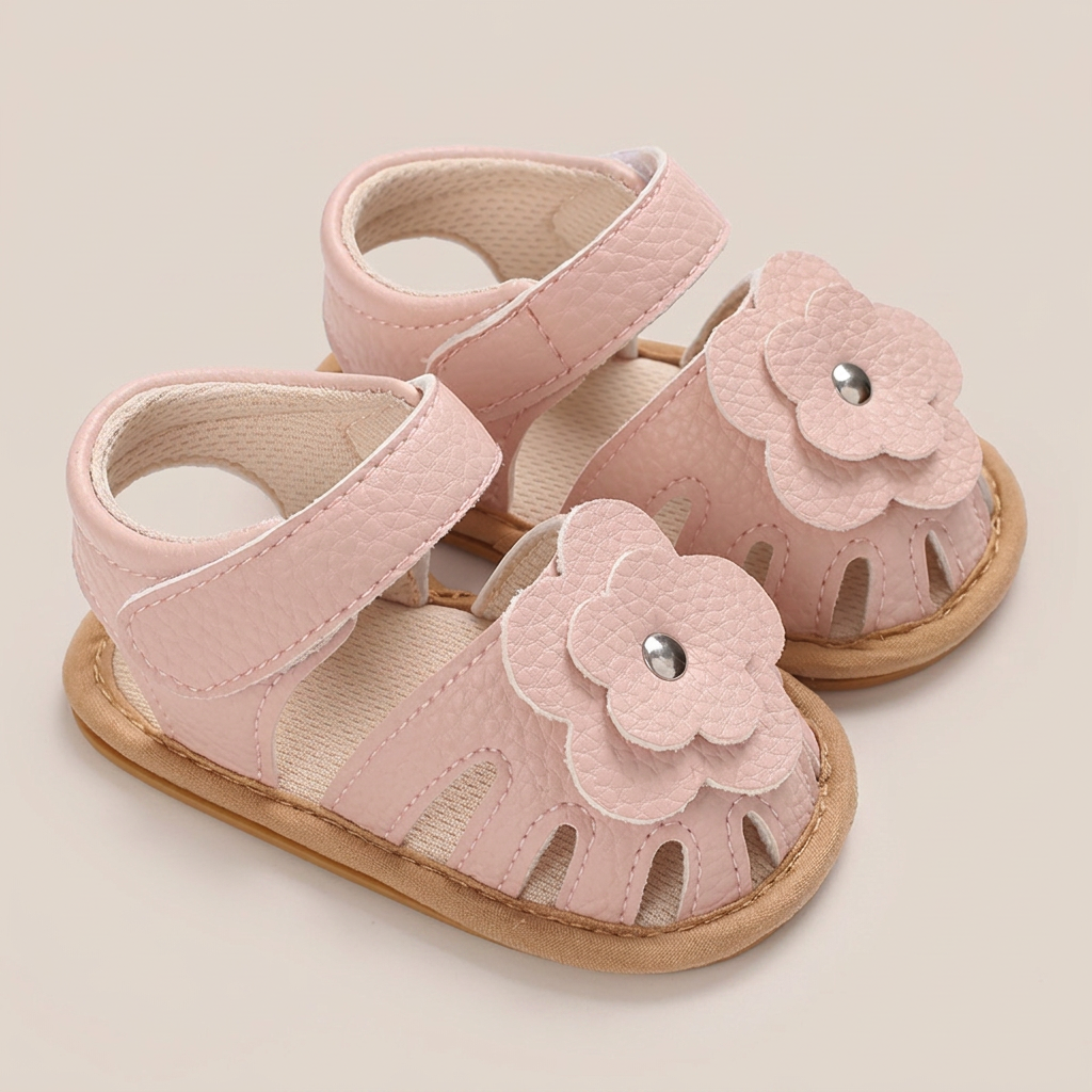 Closed-Toe Flower Sandals