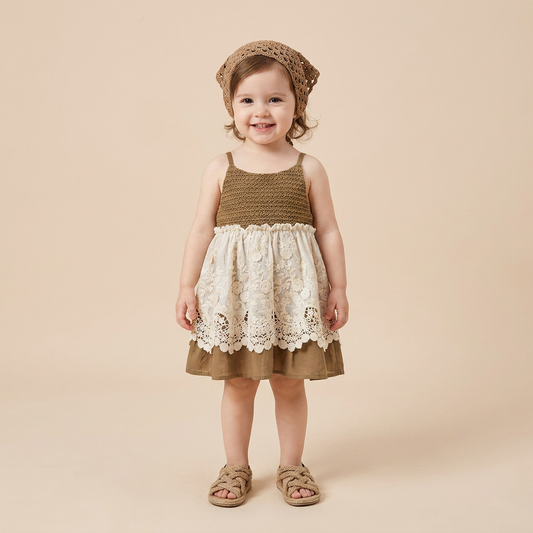 Boho Lace Outfit Set & Hat