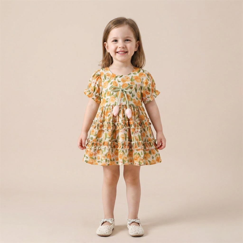 Rose Garden Ruffle Dress