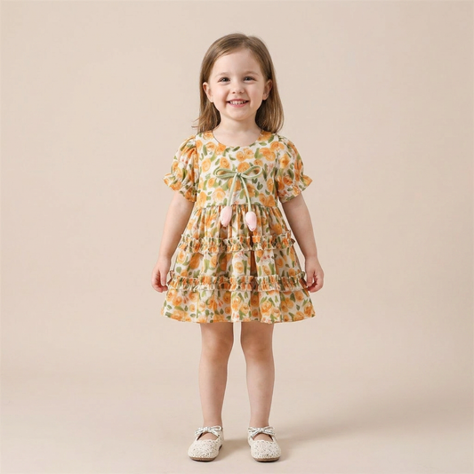Rose Garden Ruffle Dress