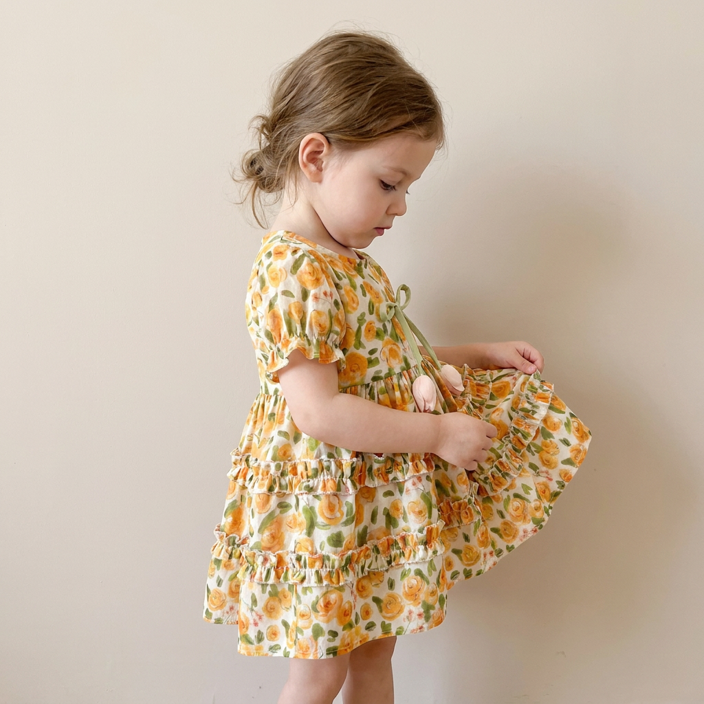 Rose Garden Ruffle Dress