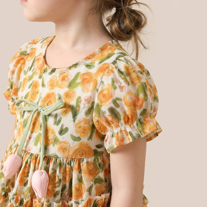 Rose Garden Ruffle Dress