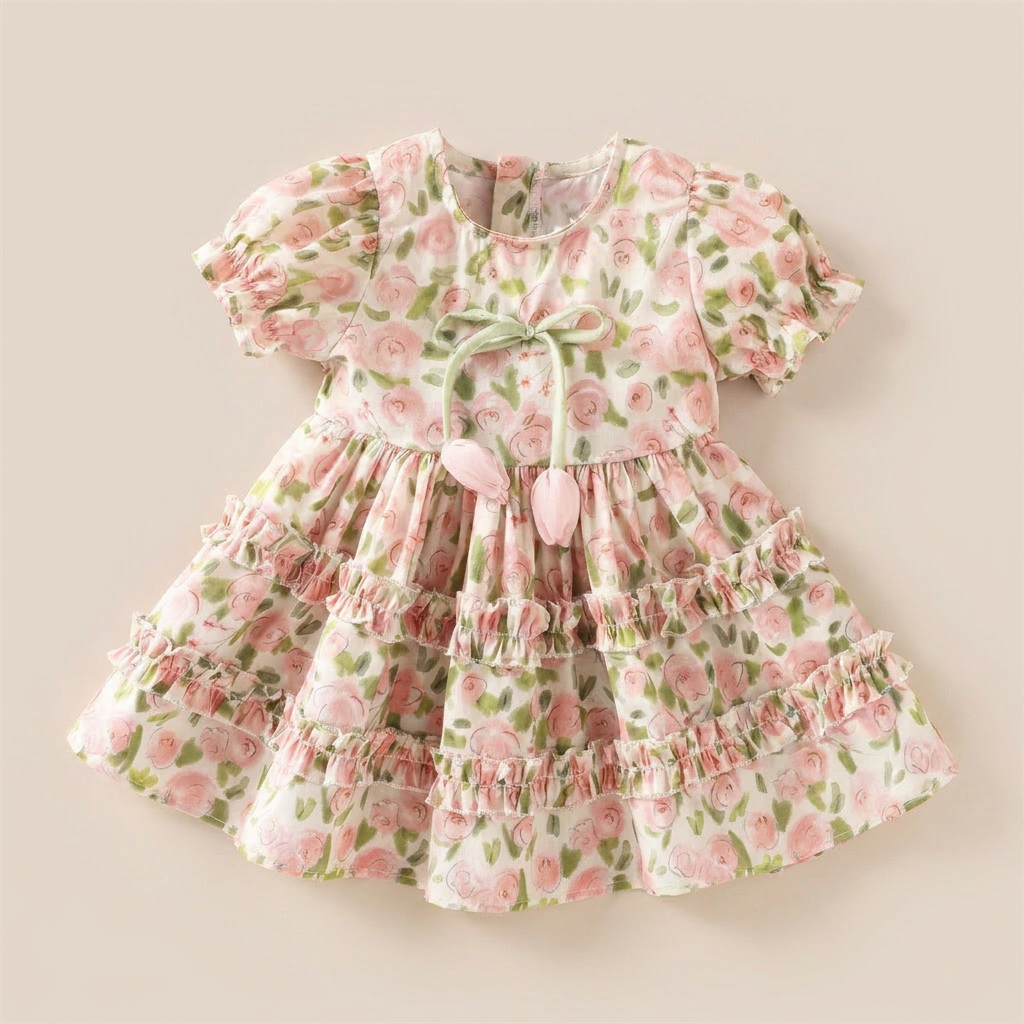 Rose Garden Ruffle Dress