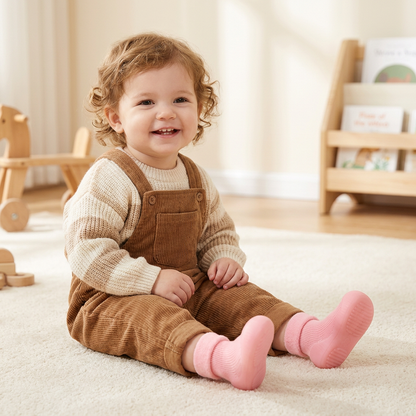 Warm Baby Walking Sock Shoes with Soft Non-Slip Soles
