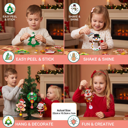 DIY Christmas Shaker Ornament Craft Kit for Kids