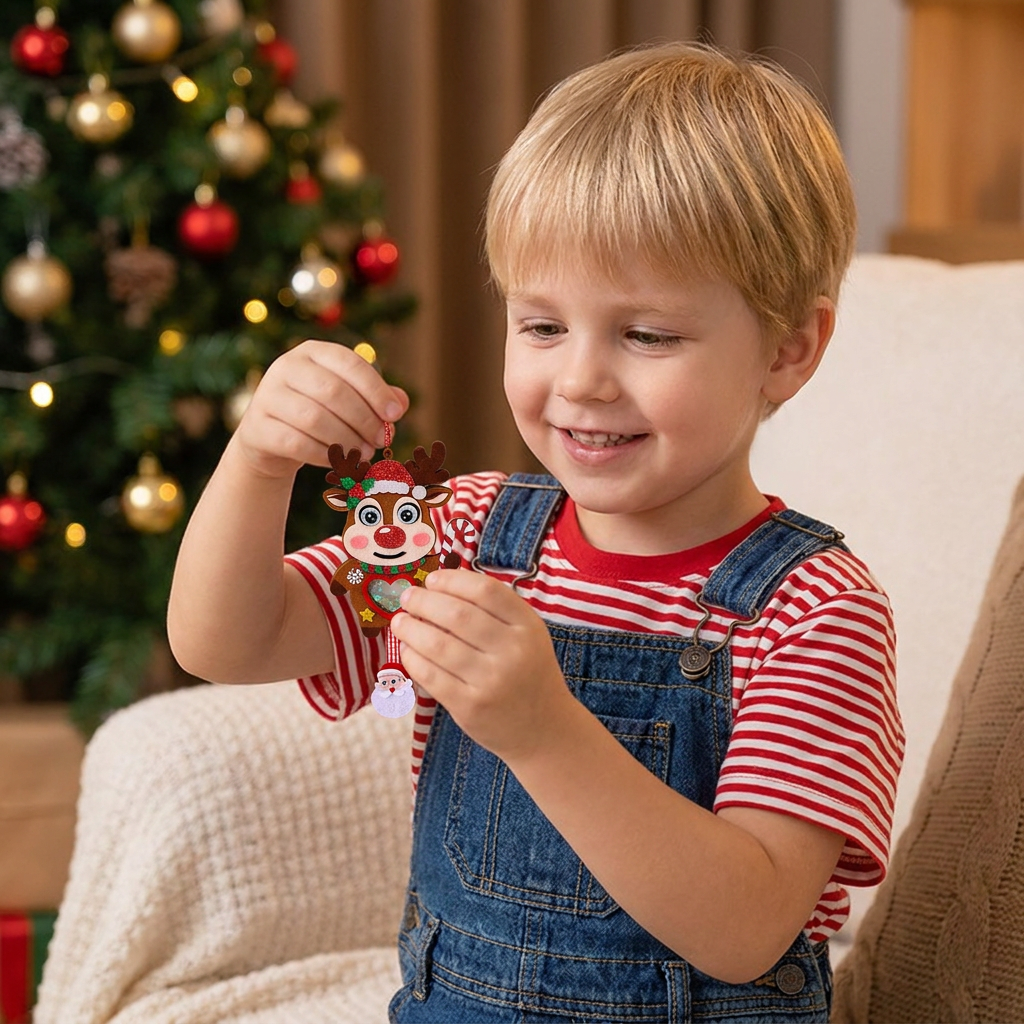 DIY Christmas Shaker Ornament Craft Kit for Kids