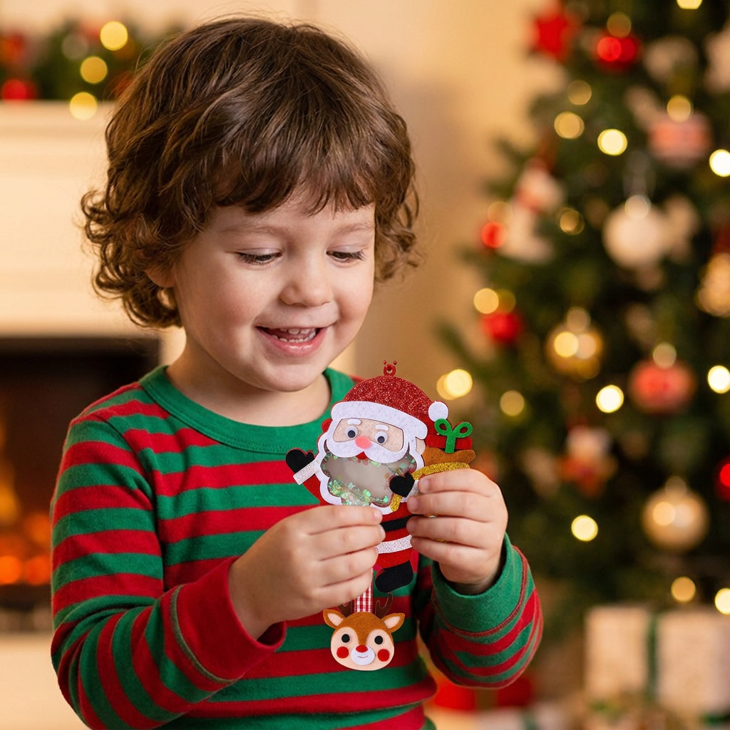 DIY Christmas Shaker Ornament Craft Kit for Kids
