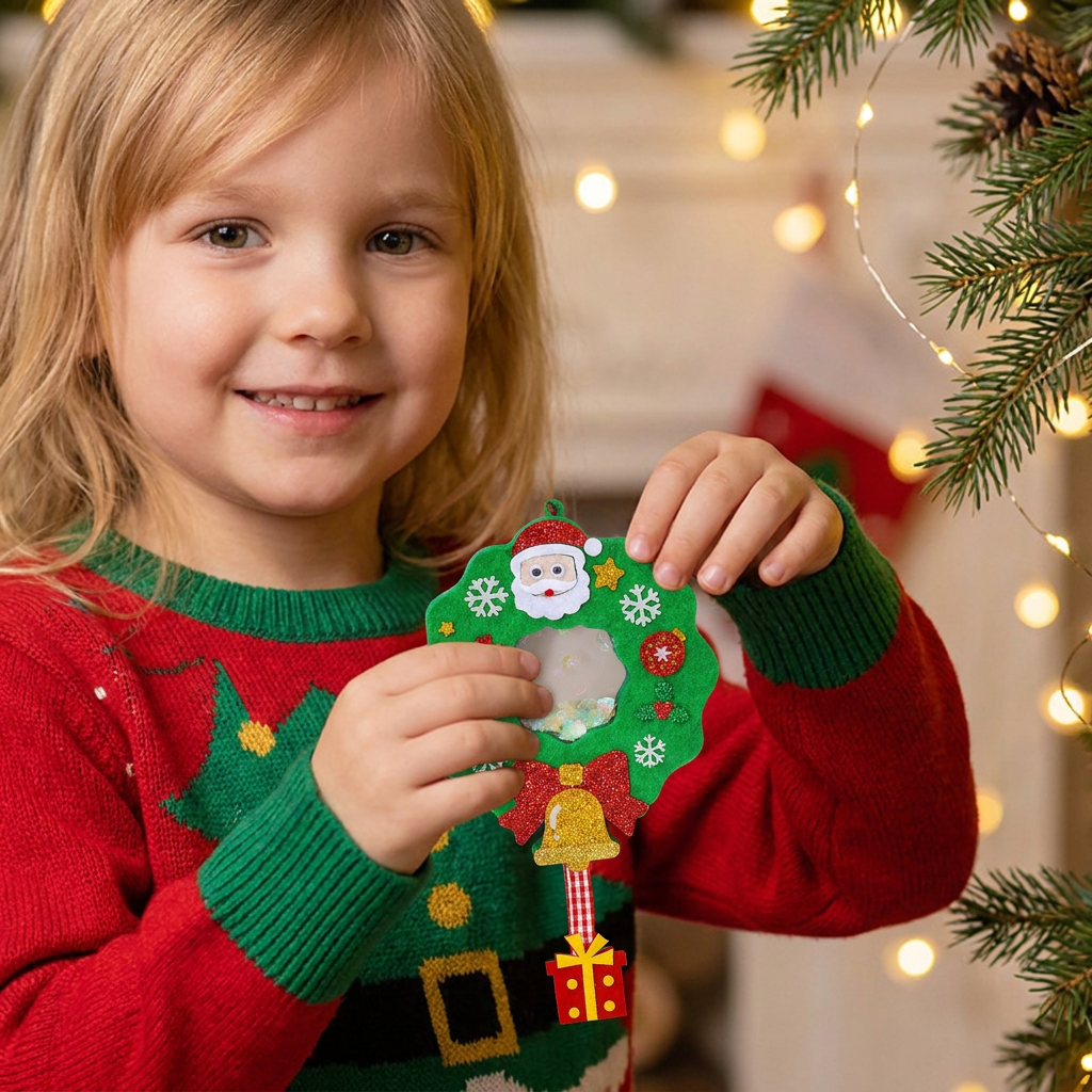DIY Christmas Shaker Ornament Craft Kit for Kids