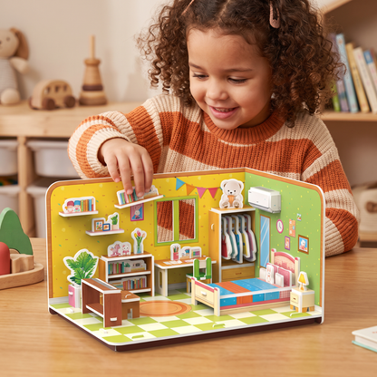 3D DIY Playroom Building Kit – Educational Puzzle & Craft Set