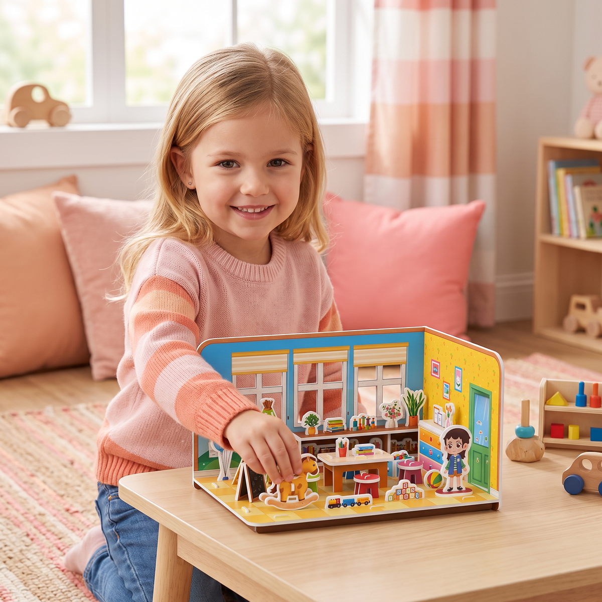 3D DIY Playroom Building Kit – Educational Puzzle & Craft Set