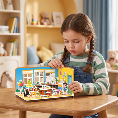 3D DIY Playroom Building Kit – Educational Puzzle & Craft Set