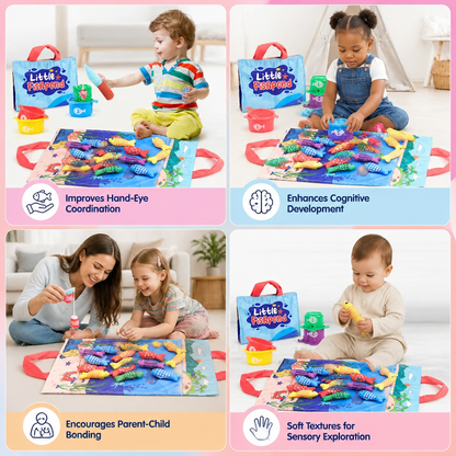 Montessori Plush Fishing Bond Toy