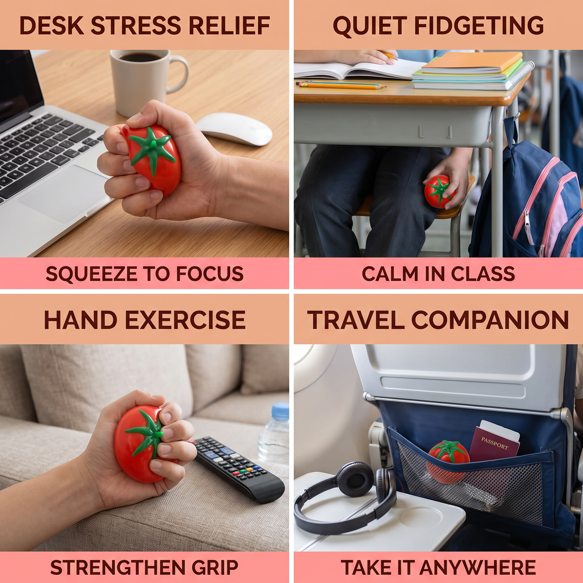 Food-Shaped Squishy Anti-Stress Toy