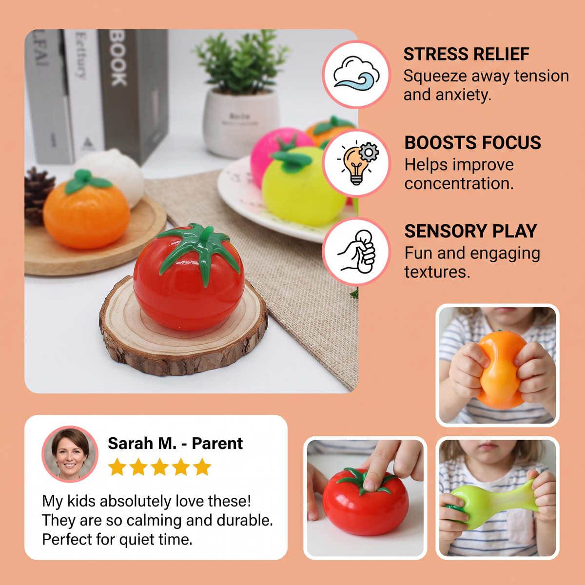 Food-Shaped Squishy Anti-Stress Toy