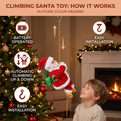 Climbing Santa Claus Toy