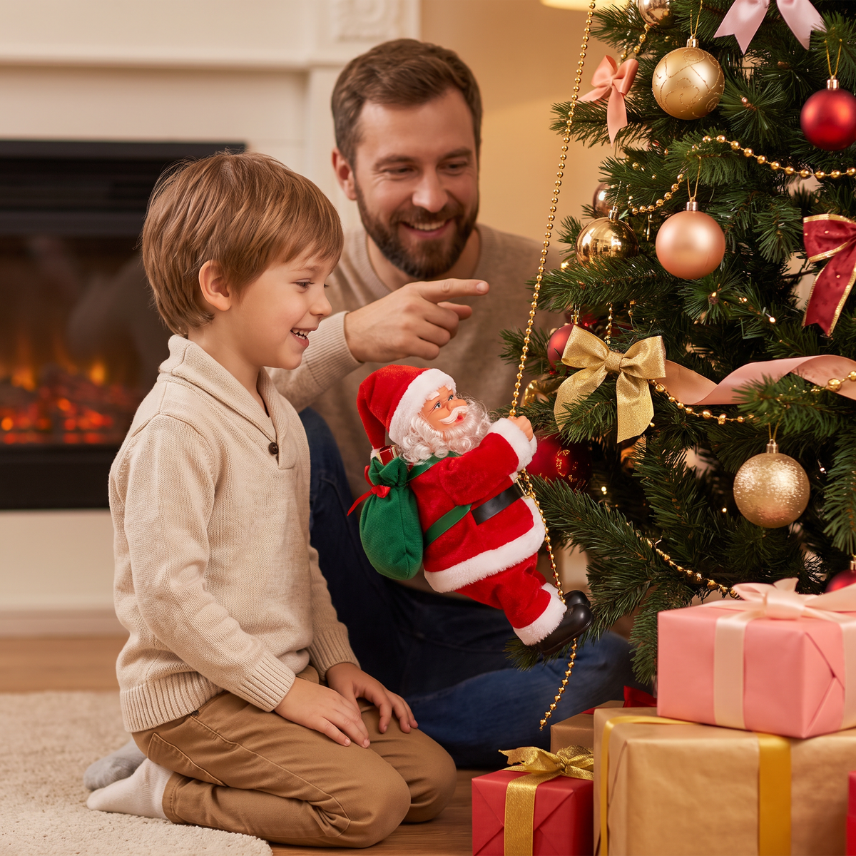 Climbing Santa Claus Toy