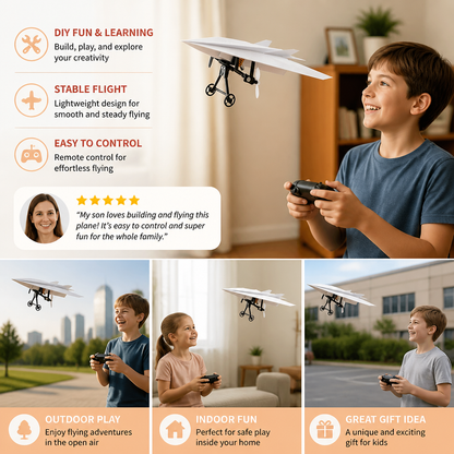 DIY Remote Control Paper Airplane Kit