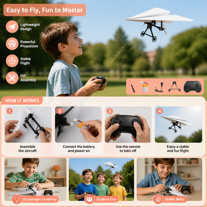 DIY Remote Control Paper Airplane Kit