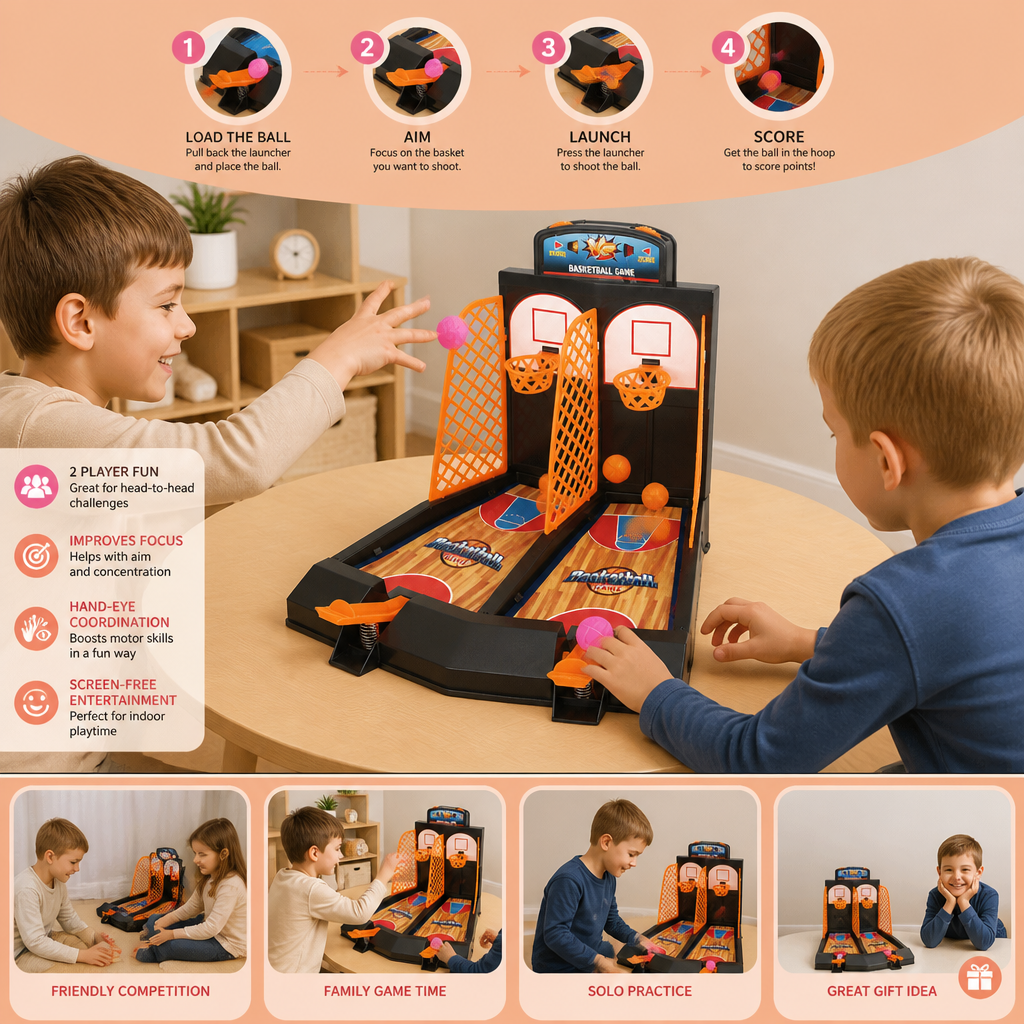 2-Player Basketball Shootout Game