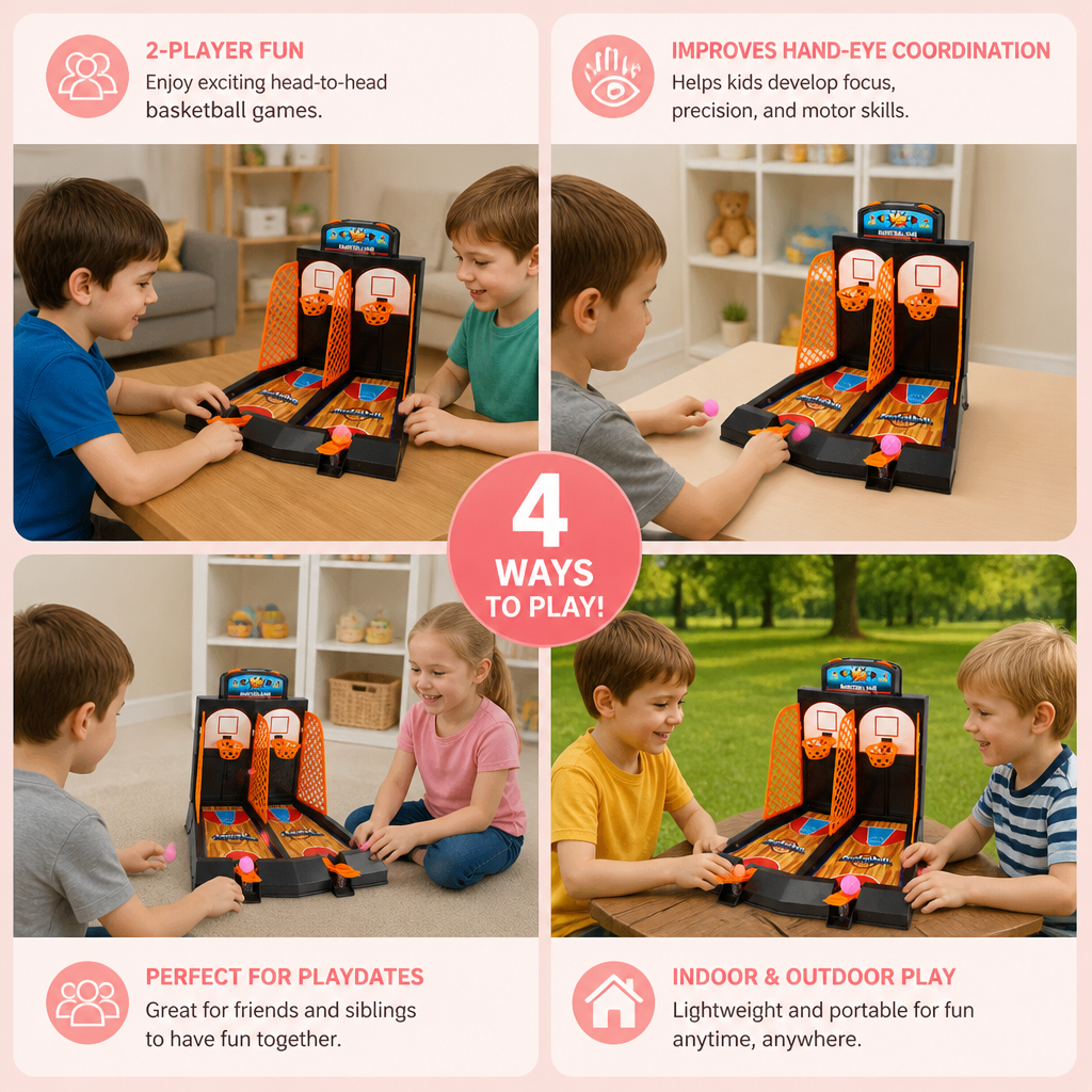 2-Player Basketball Shootout Game