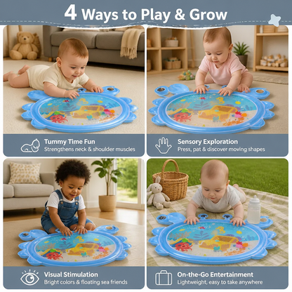2in1 Interactive Tummy Time Toy & Play Mat