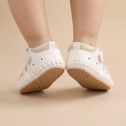 Lace Trim Flower Sneaker Sandals