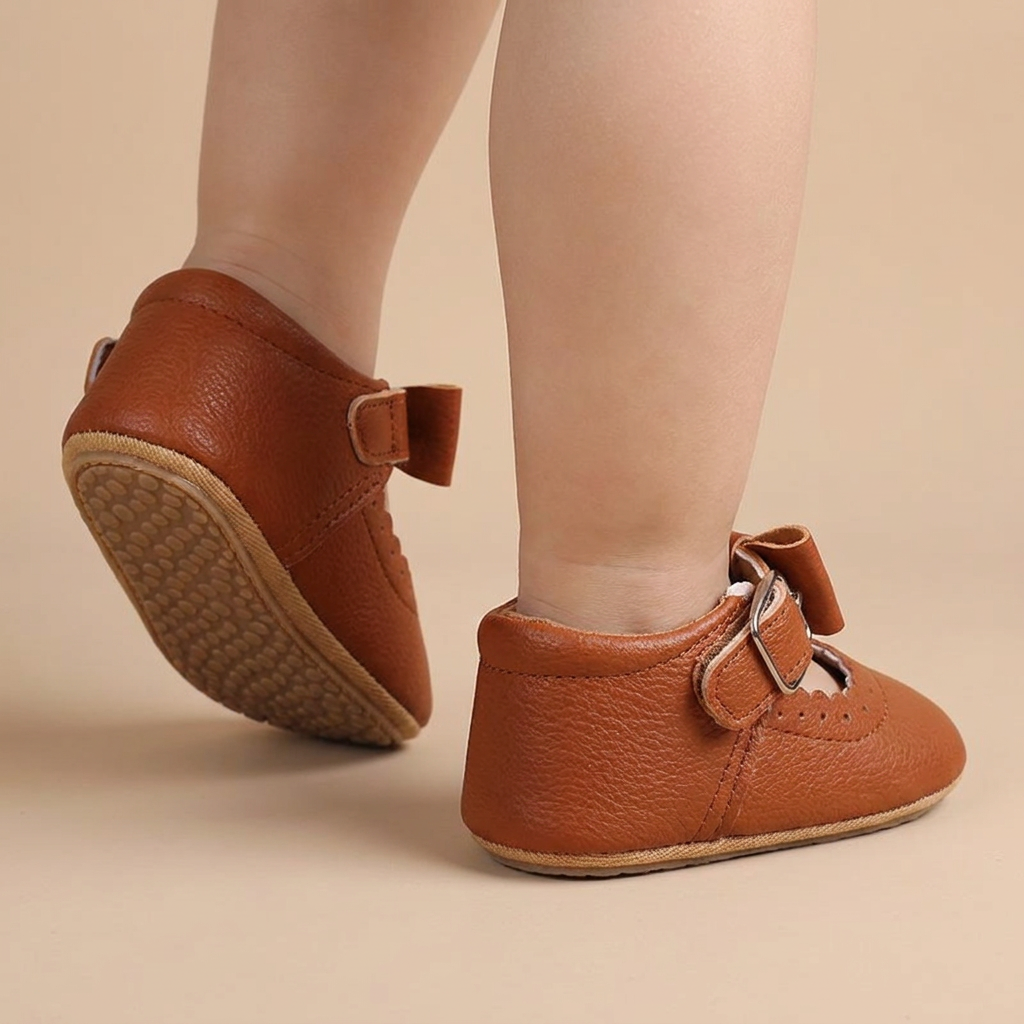Scallop Bow Mary Jane Shoes