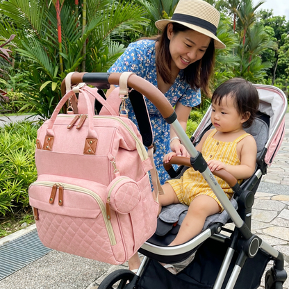 3-in-1 Travel Diaper Backpack with Foldable Baby Bed – Perfect for On-the-Go Parents