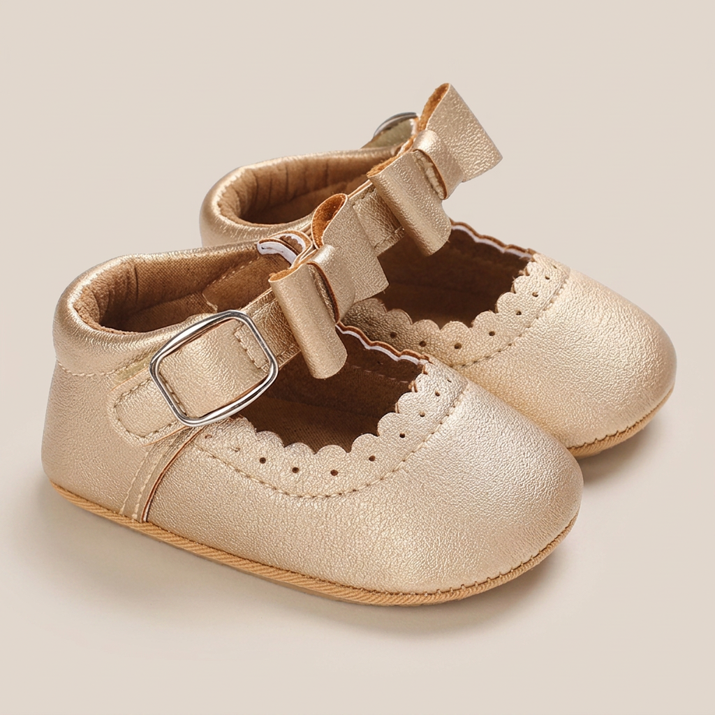 Scallop Bow Mary Jane Shoes