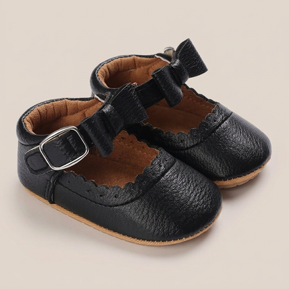 Scallop Bow Mary Jane Shoes
