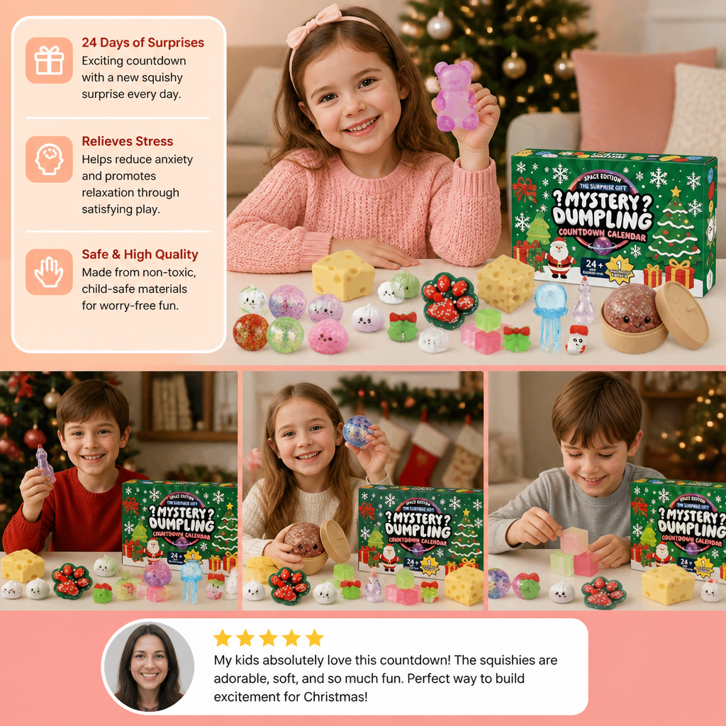 Christmas Squishy Advent Calendar for Kids