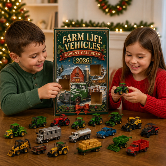 24-Day Farm Vehicles Christmas Advent Calendar