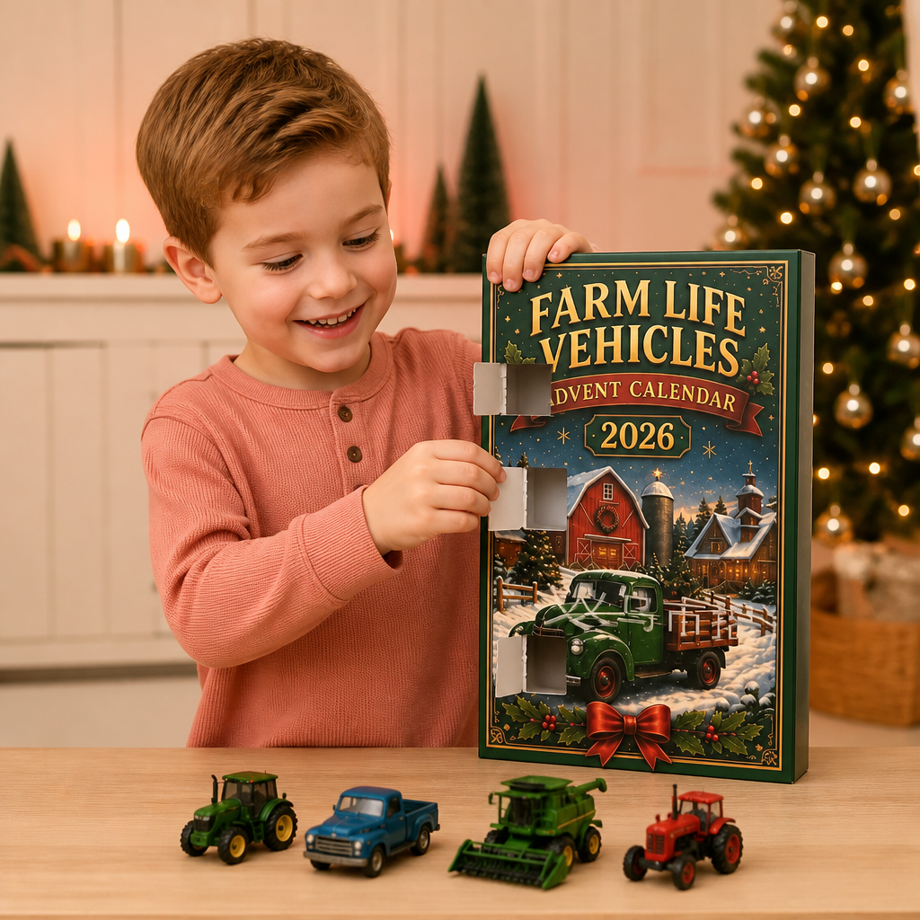 24-Day Farm Vehicles Christmas Advent Calendar