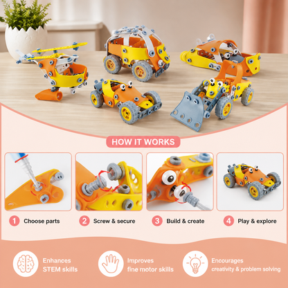 STEM Flexible Screw & Nut Building Blocks Set