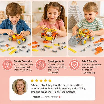 STEM Flexible Screw & Nut Building Blocks Set