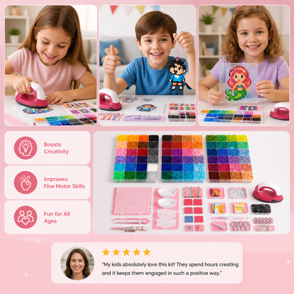 Premium Fuse Beads Set with Crafting Tools – DIY Arts & Crafts Kit